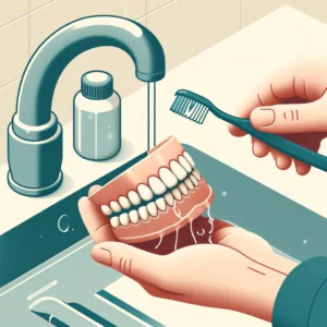 limpiar protesis dental